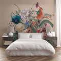 Exotic Bouquet Wallpaper : Colourful Flower Arrangement Mural