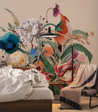 Exotic Bouquet Wallpaper : Colourful Flower Arrangement Mural - View 2