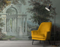 Riverside Marble Columns Wallpaper : Classical Temple Landscape Mural