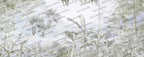 Pale Tropical Forest Wallpaper : Soft Palm Jungle Mural - View 2