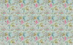Palm and Parrot Wallpaper : Mint Tropical Pattern - flat design