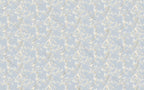 Nightingale Vine Wallpaper : Pale Blue Bird Pattern - flat design