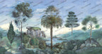 Peru River Landscape Wallpaper : Colourful Palm Cliffs Mural - View 2