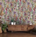 Wildflower Meadow Wallpaper : Colourful Painted Floral Pattern - View 3