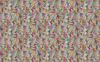 Wildflower Meadow Wallpaper : Colourful Painted Floral Pattern - flat design