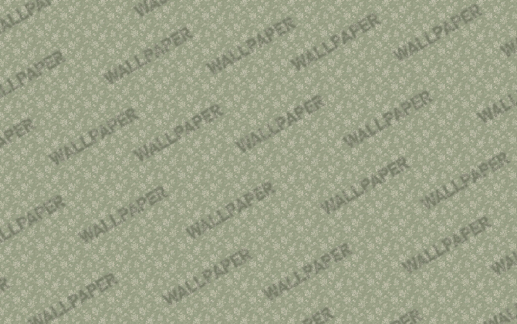 Sage Vintage Rose Wallpaper : Small Floral Pattern - View 2