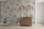 Soft Leaves Wallpaper : Pastel Botanical Foliage Mural - View 3