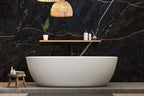 Black Marble Wallpaper : Gold Vein Luxury Mural - View 3