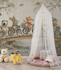 Bicycle Animals Wallpaper : Woodland Picnic Kids Mural