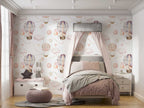 Hot Air Balloon Wallpaper : Bunny Nursery Pattern Mural - View 3