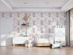 Hot Air Balloon Wallpaper : Bunny Nursery Pattern Mural - View 2