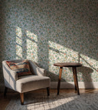 Pastel Spring Branch Wallpaper : Small Floral Pattern Mural - View 2