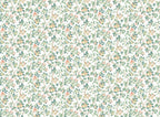 Pastel Spring Branch Wallpaper : Small Floral Pattern Mural - flat design