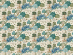 Whimsical Tree Wallpaper : Blue and Green Woodland Pattern Mural - flat design