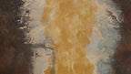 Artistic Texture Wallpaper : Abstract Gold and Concrete Plaster Mural - View 2