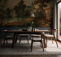 Antique Painting Wallpaper : Old Master Lake and Forest Landscape Mural