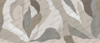 Organic Shapes Wallpaper : Modern Grey Leaf Form Wall Mural - View 2