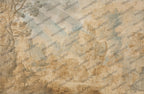Aged Ochre Fresco Wallpaper : Faded Plaster Landscape Wall Mural - View 2