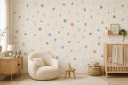 Pastel Confetti Dot Wallpaper : Rainbow Nursery Wall Mural