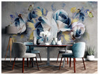 Blue Rose Wallpaper : Oversized 3D Floral Mural - View 3