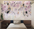 Lilac Floral Wallpaper : Pastel Blossom Cascade Mural