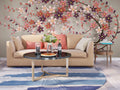 Pink Blossom Branch Wallpaper : 3D Cherry Flower Mural