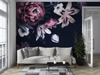 Dark Peony Wallpaper : Moody Tulip And Lily Mural