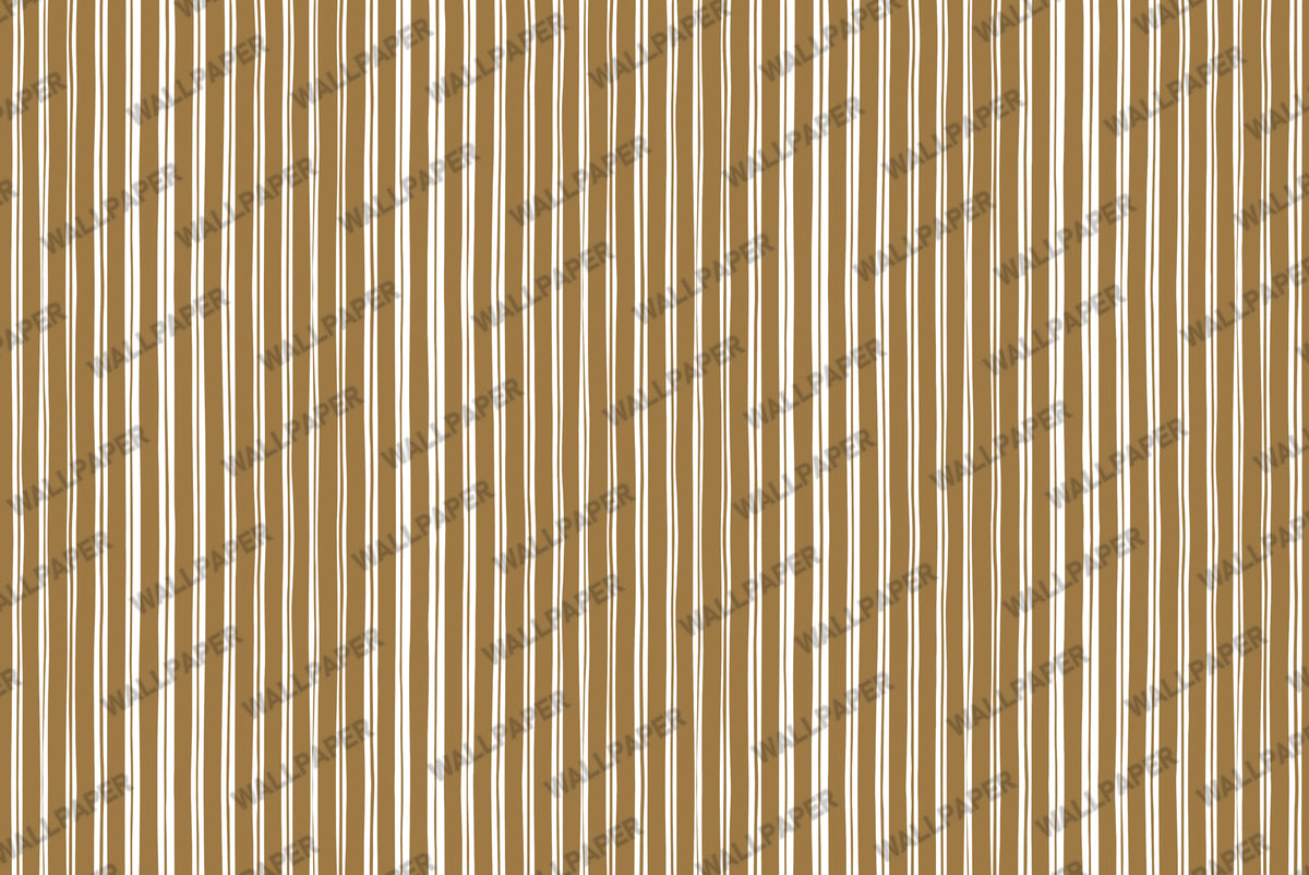 Warm Sand Stripe Wallpaper : Textured Vertical Line Mural - View 2