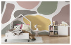 Organic Shapes Wallpaper : Pastel Abstract Mural - View 5