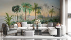 Tropical Sea View Wallpaper : Palm Coast Mural