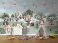 Woodland Tree House Wallpaper : Cute Animal Forest Homes Mural