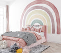 Pastel Rainbow Wallpaper : Soft Watercolor Nursery Mural
