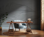 Soft Grey Feather Wallpaper : Minimal Feathers Mural - View 4