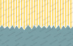 Yellow Stripe Zigzag Wallpaper : Two Tone Kids Room Mural - View 2