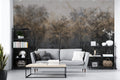 Dark Forest Wallpaper : Moody Twilight Trees Mural