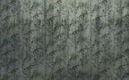 Willow Twig Wallpaper : Green Leaves On Concrete Mural - View 2