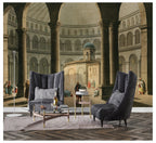 Domed Temple Wallpaper : Vintage Rotunda Interior Mural - View 3