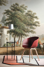 Vintage Village Wallpaper : Soft Countryside Riders Mural - View 4