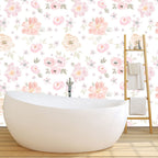 Watercolor Rose Wallpaper : Blush Peony Pattern - View 4