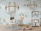 Balloon Elephant Wallpaper : Fox and Animals in the Sky Mural