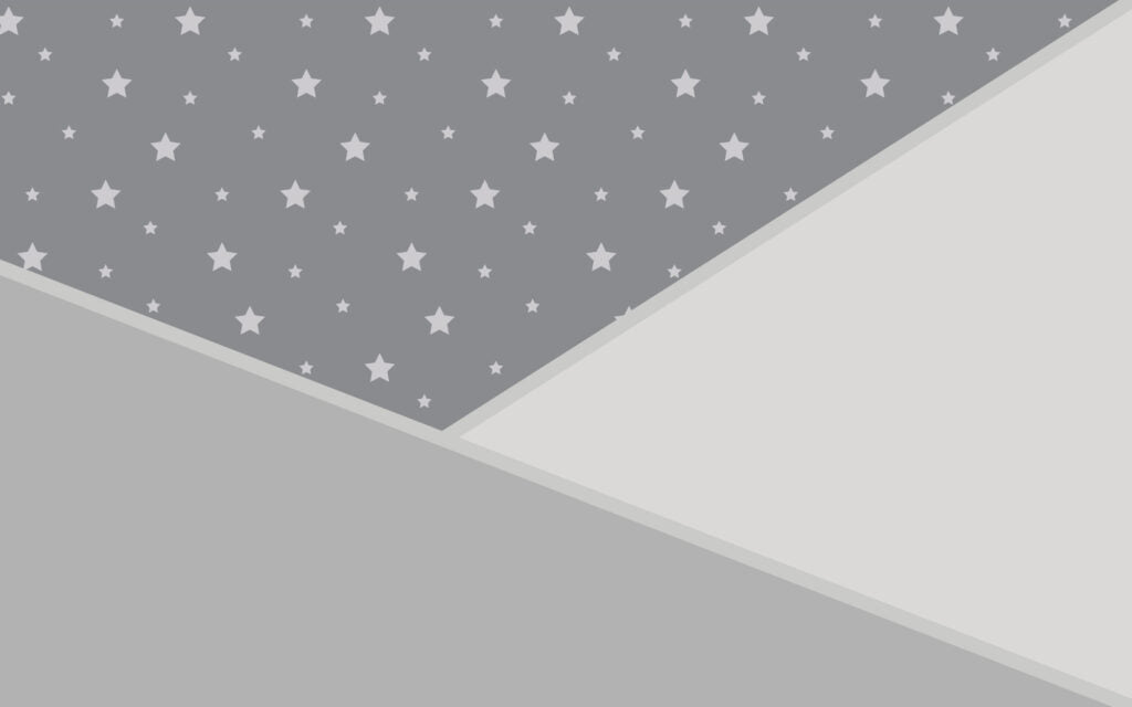 Pink Star Wallpaper : Three-Tone Girls Room Mural - View 3