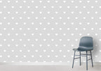 Grey Heart Wallpaper : White Hearts Nursery Pattern - View 2