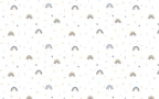 Rainbow Dot Wallpaper : Boho Kids Pattern - View 2