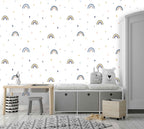 Rainbow Dot Wallpaper : Boho Kids Pattern - View 6