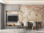 Spring Blossom Wallpaper : Chinoiserie Birdcage Tree Mural