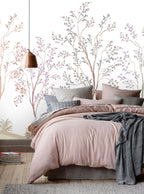 Delicate Tree Wallpaper : Lilac Blossom Sapling Mural - View 4