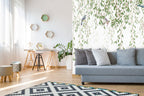 Hanging Vine Wallpaper : Willow Leaves And Birds Mural - View 3