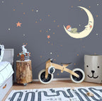 Sleeping Moon Child Wallpaper : Night Sky Stars Mural - View 4