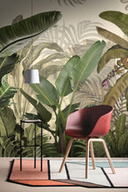 Banana Leaf Forest Wallpaper : Green Tropical Jungle Mural - View 4