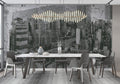 Black and White City Wallpaper : Grunge Skyline Photo Mural